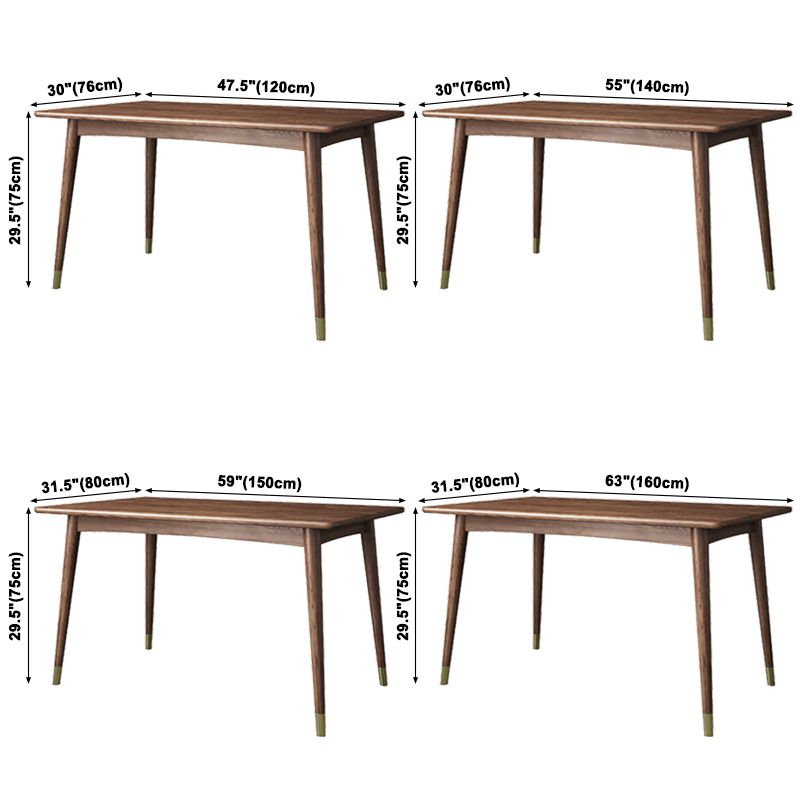 Rectangle Ash Wood Table in Walnut Luxury Dining Table with 4 Legs for Restaurant Clearhalo ' dining_table' 'Dining Tables & Seating' 'Dining Tables' 'furn' 'furn_dining_table' 'Furniture' 'furniture_dining_table' 'Kitchen & Dining Furniture' 'kitchen&dining_furn' 'kitchen' 'kitchen_dining_table' 1200x1200_02519c77-d6e9-4961-a58e-2c3fd804c066