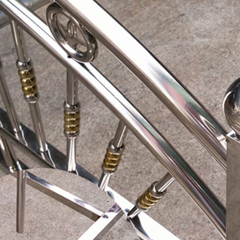 Silber Metall Klappbett gewölbtes Open-Frame-Bett mit Kopfteil