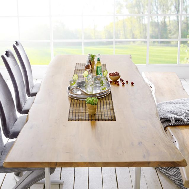 Rectangle Wood Color Dining Table Solid Wood Table Glam Style with Double Pedestal Clearhalo ' dining_table' 'Dining Tables & Seating' 'Dining Tables' 'furn' 'furn_dining_table' 'Furniture' 'furniture_dining_table' 'Kitchen & Dining Furniture' 'kitchen&dining_furn' 'kitchen' 'kitchen_dining_table' 1200x1200_06841cf9-37ab-4e73-b045-a3906c7ede56