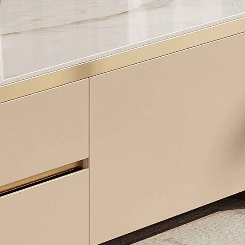 囲まれたストレージスタンドコンソールモダンなテレビメディアコンソールは引き出し付き