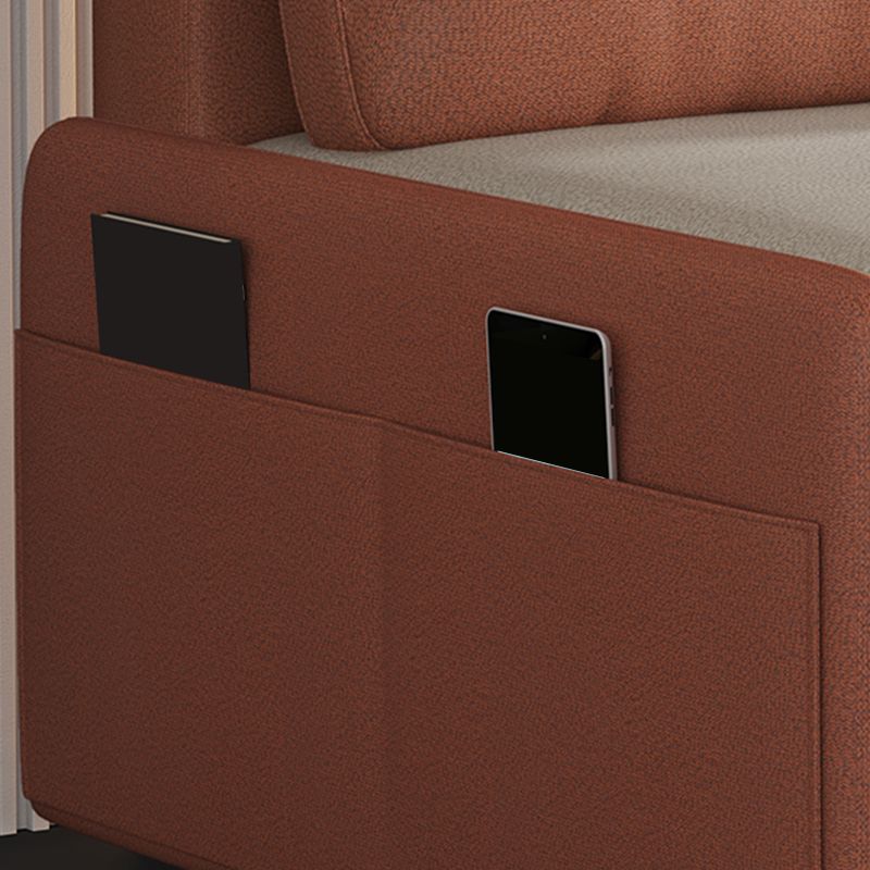 38,58 "W zeitgenössische Kunstleder -Leder -Armless -Sofa für Wohnzimmer