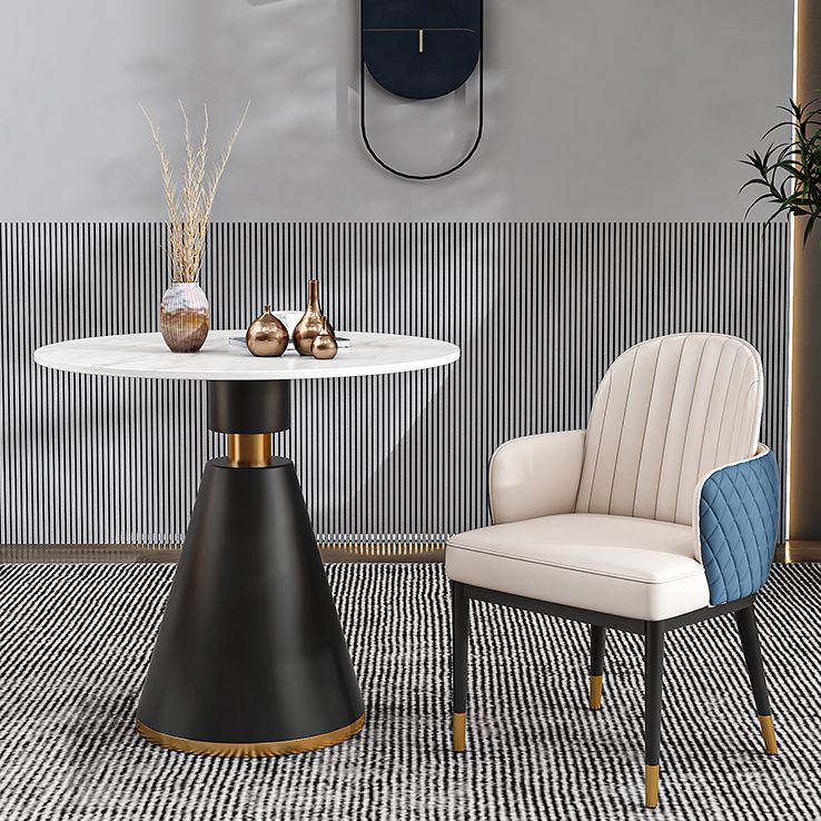 Traditional Luxury Sintered Stone Dinner Table White Round Table with Pedestal Base Clearhalo ' dining_table' 'Dining Tables & Seating' 'Dining Tables' 'furn' 'furn_dining_table' 'Furniture' 'furniture_dining_table' 'Kitchen & Dining Furniture' 'kitchen&dining_furn' 'kitchen' 'kitchen_dining_table' 1200x1200_268fefbf-3552-44f8-9628-0bdbb153575b