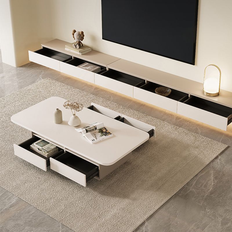 Tavolino singolo tavolino singolo tavolo da cocktail in legno con cassetti di stoccaggio