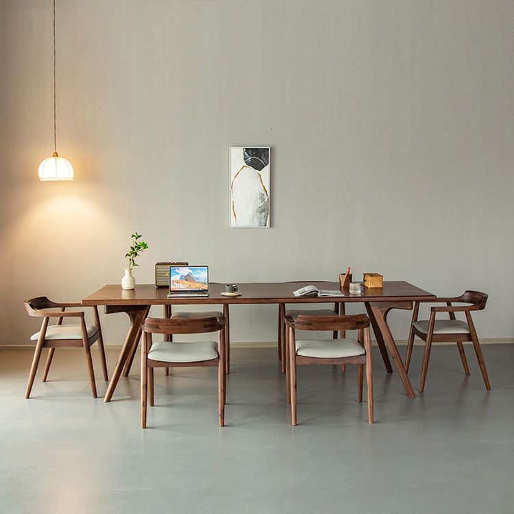 Kitchen Rectangle Dinner Table Dining Room Wood Dining Table