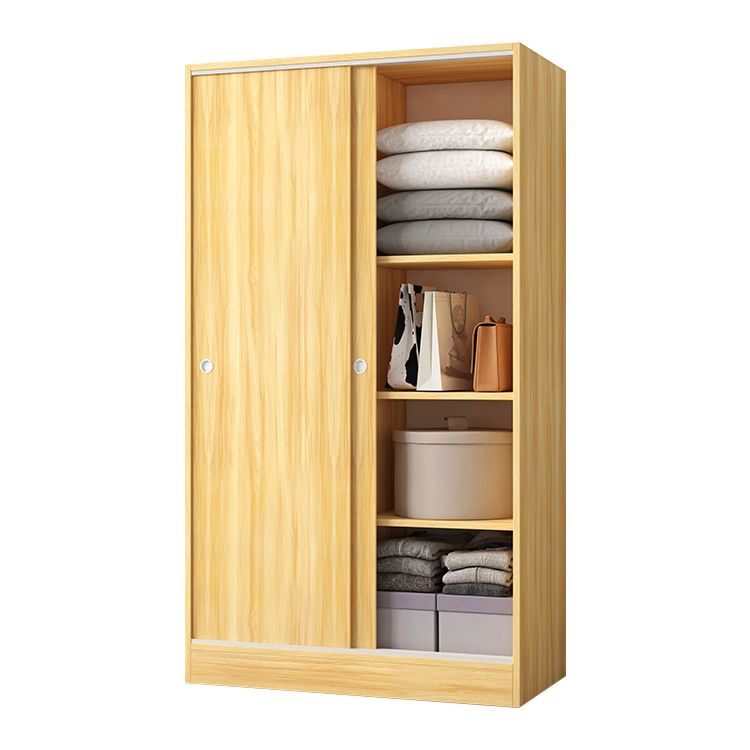 Modern Sliding Door Wardrobe Cabinet Engineered Wood Wardrobe