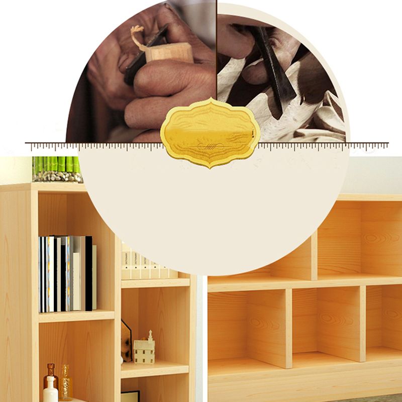 Libreria moderna in legno, libreria geometrica per qualsiasi stanza, 9,5 "W