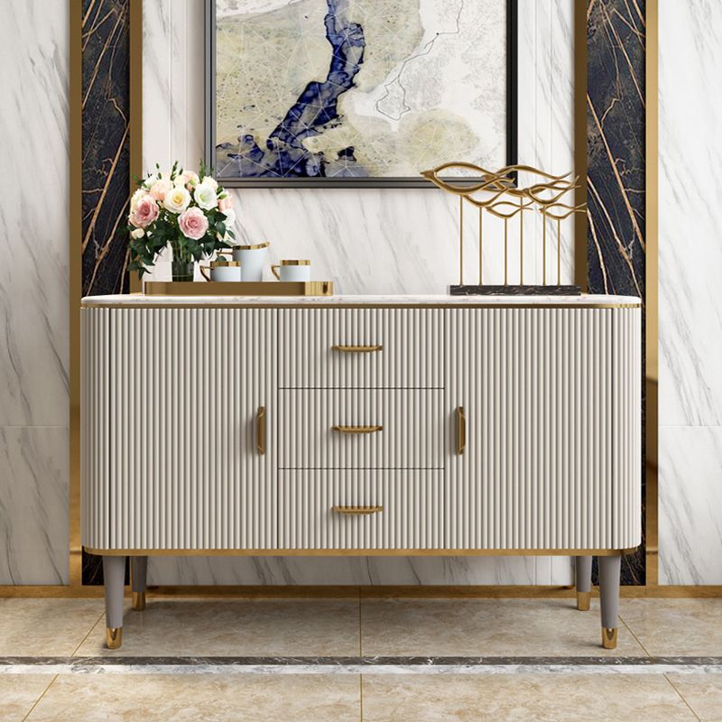 Luxury Style Sideboard 32-inch Height Stone Top Cupboard for Kitchen Clearhalo 'buffet_sideboard' 'Buffets & Sideboards' 'furn' 'furn_buffet_sideboard' 'Furniture' 'Kitchen & Dining Furniture' 1200x1200_37ff0419-a0ed-4173-95a8-7c86bd83879c