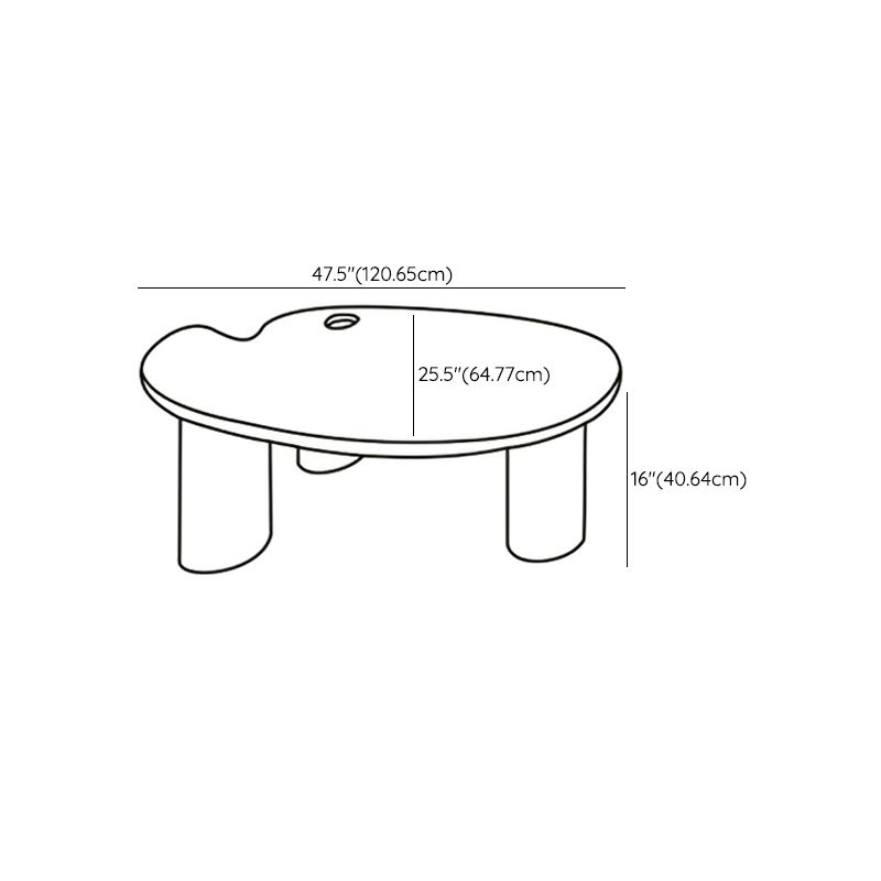 Modern irregolare 1 tavolino singolo 15. in alto tavolo da cocktail a 3 gambe alte