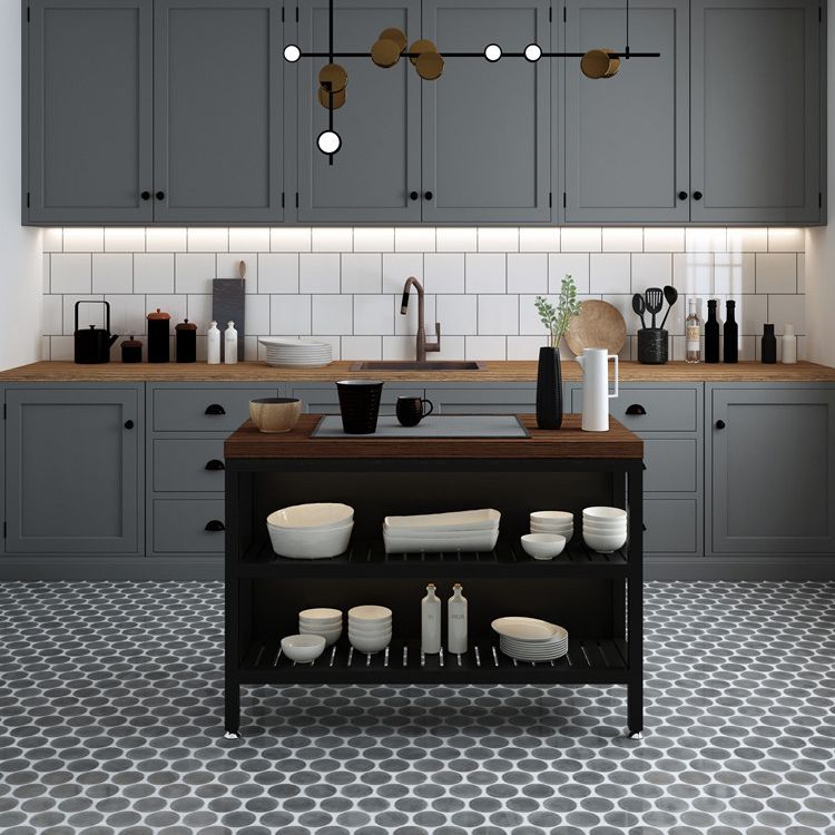 Industrial Stationary Kitchen Island Set Wood Rectangular Island Table Clearhalo 'furn' 'furn_kitchen_islands_carts' 'Furniture' 'Kitchen & Dining Furniture' 'Kitchen Islands & Carts' 'kitchen_islands_carts' 1200x1200_449b1f7f-695e-4569-a380-06aec615928c