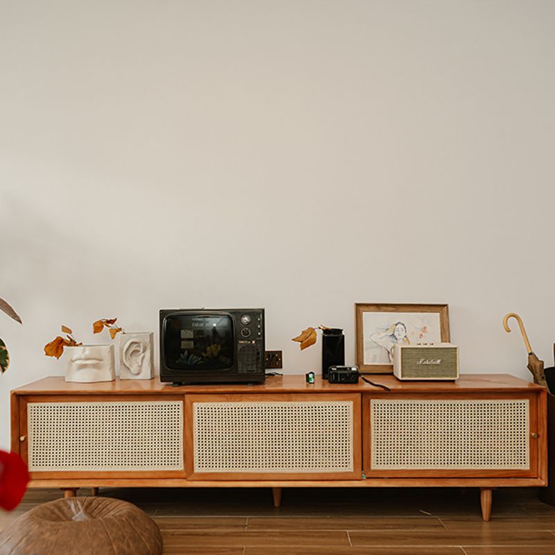 Traditional TV Media Console Wood Media Console TV Stand with Legs Clearhalo 'furn' 'furn_tv_stands_entertainment_centers' 'Furniture' 'Living Room Furniture' 'TV Stands & Entertainment Centers' 'TV Stands & Media Storage Furniture' 'tv_stands_entertainment_centers' 1200x1200_56ff128c-38a9-44db-8add-e95104b0ba21