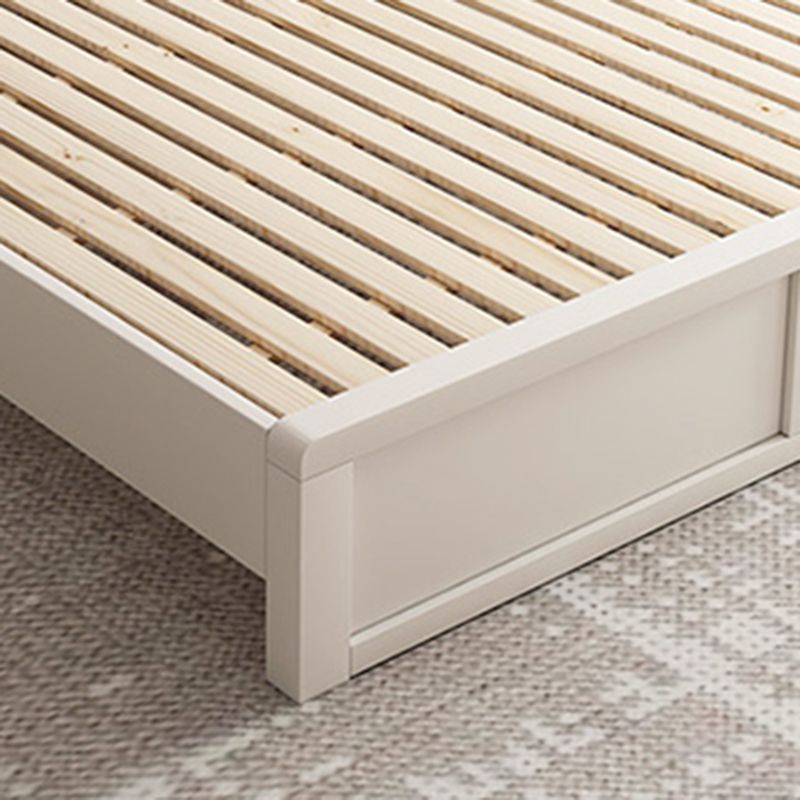 Modern & Contemporary Standard Bed Solid Wood Bed Frame with Headboard