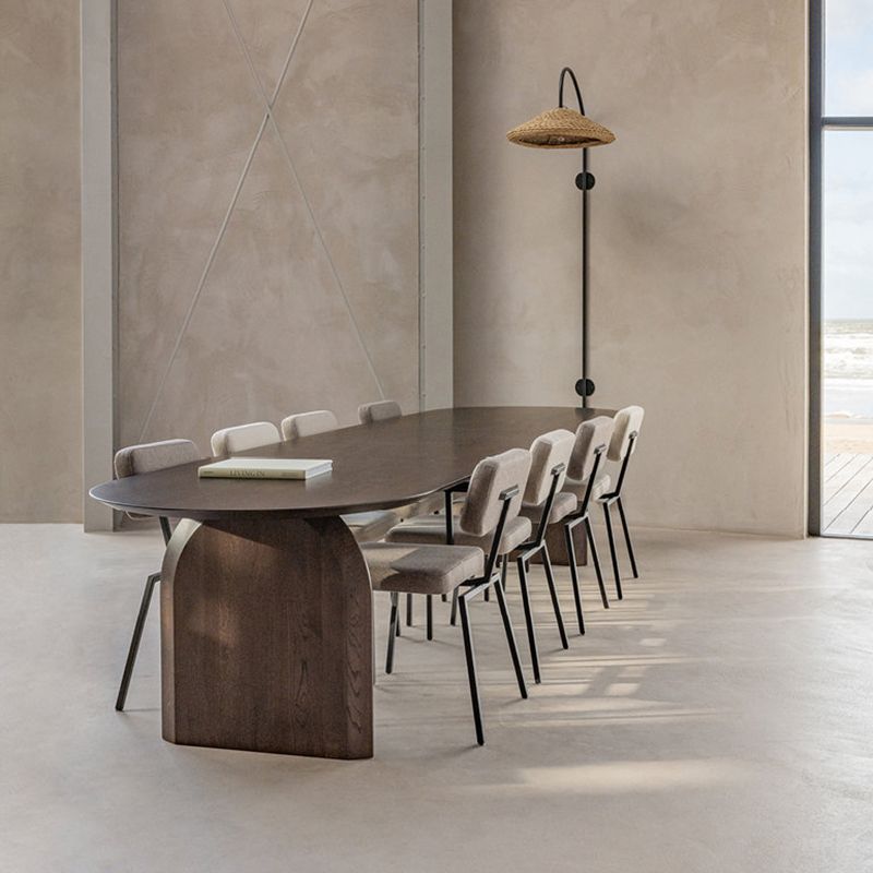 Solid Pine Wood Rectangle Dining Table Contemporary Kitchen Wood Table with Double Pedestal Clearhalo ' dining_table' 'Dining Tables & Seating' 'Dining Tables' 'furn' 'furn_dining_table' 'Furniture' 'furniture_dining_table' 'Kitchen & Dining Furniture' 'kitchen&dining_furn' 'kitchen' 'kitchen_dining_table' 1200x1200_5cfe2c5d-0e62-4dec-95e1-d46e83783dbb