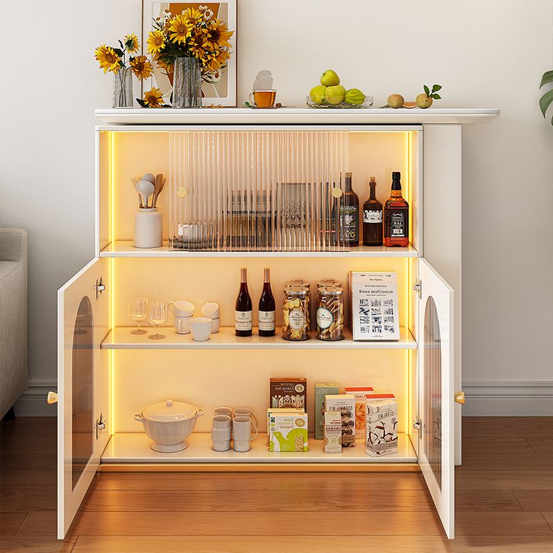 Contemporary Pub Table White Bistro Bar Height Cocktail Table