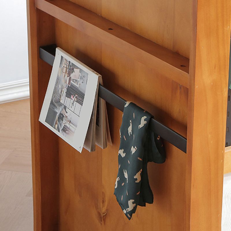 Rectangle Contemporary Kitchen Island Table with Pine Wood Base