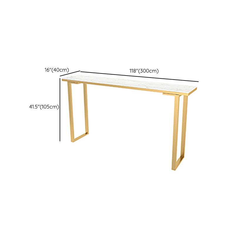 Zeitgenössische Bar für Innenräume Rechteck Faux Marmor Bar Tisch