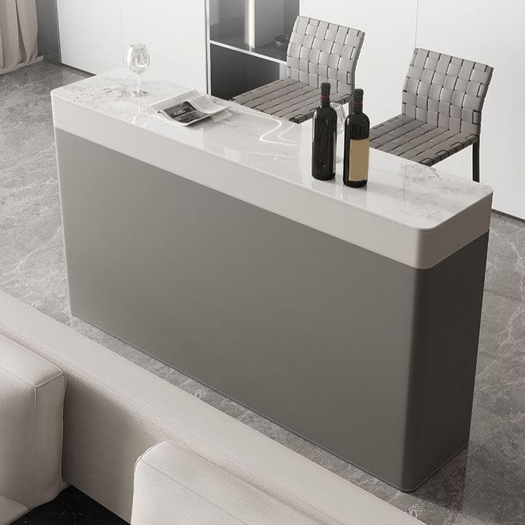 Modern Style Bistro Bar Table Rectangle Stone Top Bar Table for Living Room Clearhalo 'Bar Furniture' 'Bar Tables' 'bar_tables' 'furn' 'furn_bar_tables' 'Furniture' 'Kitchen & Dining Furniture' 1200x1200_78893cd6-ed1f-45e8-8540-6de55a977b7a