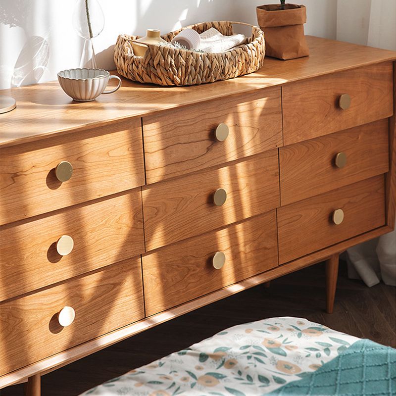 Modern Chest Pine 9 - Drawer Rectangle Straight Legs Accent Chest Clearhalo 'Cabinets & Chests' 'cabinets_chests' 'furn' 'furn_cabinets_chests' 'Furniture' 'Living Room Furniture' 1200x1200_81b19fdd-13b6-4ab5-b3ab-dfb3a6cb313e