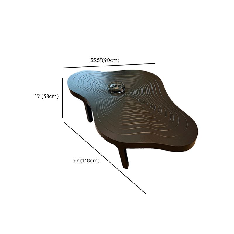 Black Coffee or End Table Contemporary Slate Coffee Cocktail Table with 4 Legs Clearhalo 'Coffee & Accent Tables' 'Coffee Tables' 'coffee_tables' 'furn' 'furn_coffee_tables' 'Furniture' 'Living Room Furniture' 1200x1200_89d91d27-39a7-488f-bf02-8757dfa88391