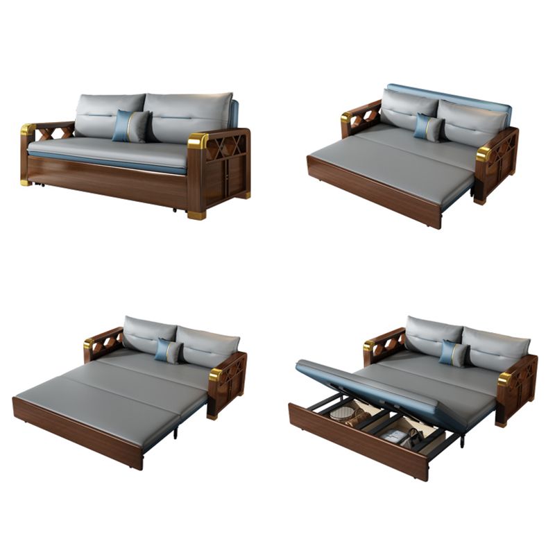 Divano convertibili con divano in pelle in pelle incollata in orofonina glam