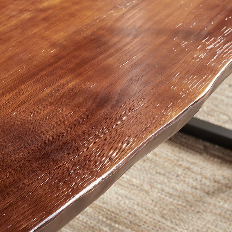 Escritorio de oficina de madera sólida de estilo de escritura de casa y oficina de estilo contemporáneo marrón