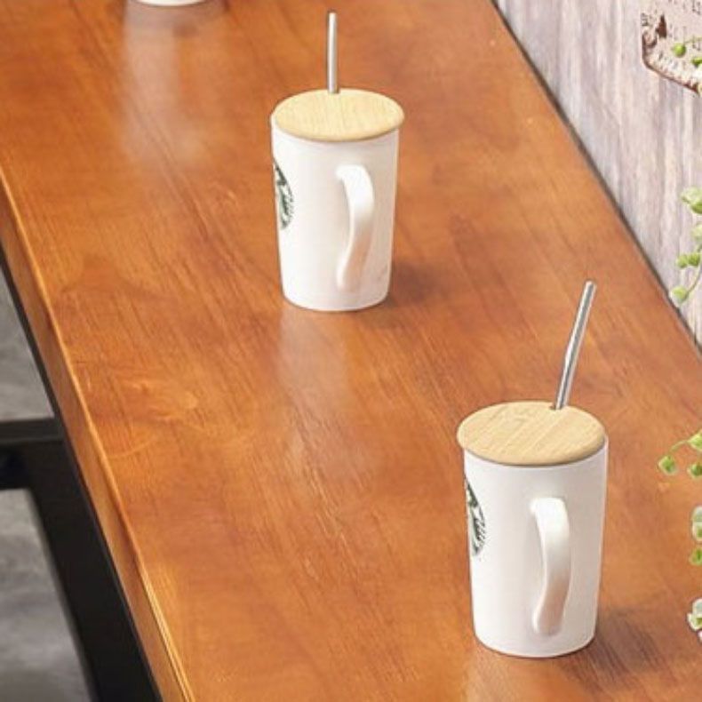 Industrial Bar Dining Table Cafe and Breakroom Bar Stool Table Clearhalo 'Bar Furniture' 'Bar Tables' 'bar_tables' 'furn' 'furn_bar_tables' 'Furniture' 'Kitchen & Dining Furniture' 1200x1200_9cba8e79-8503-4c56-8053-3dacf5b3ccac