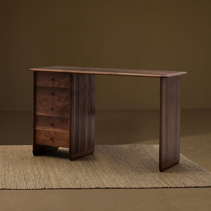 Modern Rectangle Wood Bar Table Wood Base with Lockers for Dining Room Clearhalo 'Bar Furniture' 'Bar Tables' 'bar_tables' 'furn' 'furn_bar_tables' 'Furniture' 'Kitchen & Dining Furniture' 1200x1200_b6f09a3c-1fb4-46e4-9db9-059de56ab974