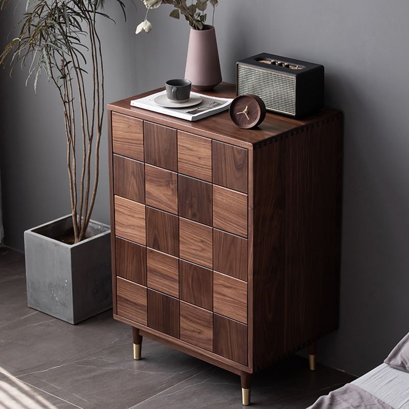 37.40" Tall Wood Accent Cabinet 5-Drawer Rectangular Accent Chest Clearhalo 'Cabinets & Chests' 'cabinets_chests' 'furn' 'furn_cabinets_chests' 'Furniture' 'Living Room Furniture' 1200x1200_b8dac045-c7bb-43d4-b091-ac6338255598