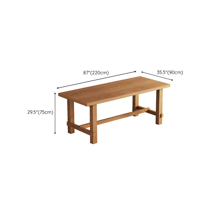 Dining Room Dinner Kitchen Table Natural Base Solid Wood Dining Table