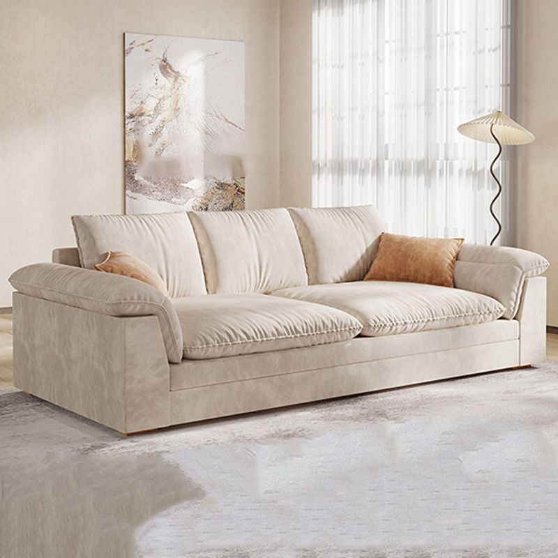 Divano imbottito nordico da 30,7 "divano alto dormiente con deposito