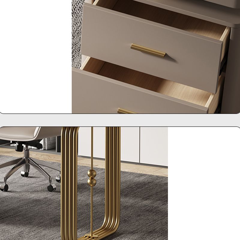 Moderne stenen kantoorbureau rechthoekige vorm taakbureau met 2-pijten vijandkantoor kantoor