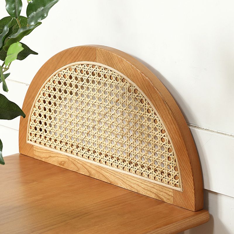 Table à manger à barres à bois massif moderne table de bar ellipse pour la cuisine