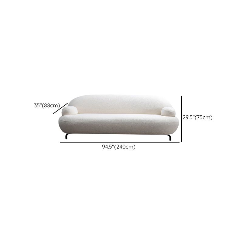 Recessed Arm Sofa Contemporary Wool 29.52-Inch High Sofa in Whit Clearhalo 'furn' 'furn_sofas' 'Furniture' 'Living Room Furniture' 'Sofa' 'sofas' 1200x1200_daaff7b1-fc86-4ca7-bb18-62bc94a904de