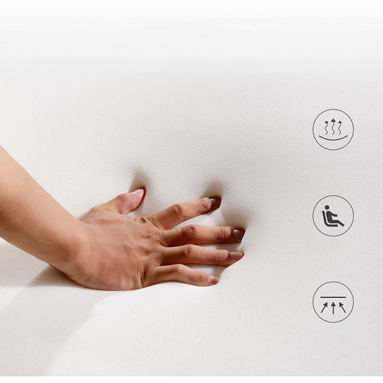 35.43" Wide Faux leather Sleeper Sofa White Sofa Bed with Detachable Mattress