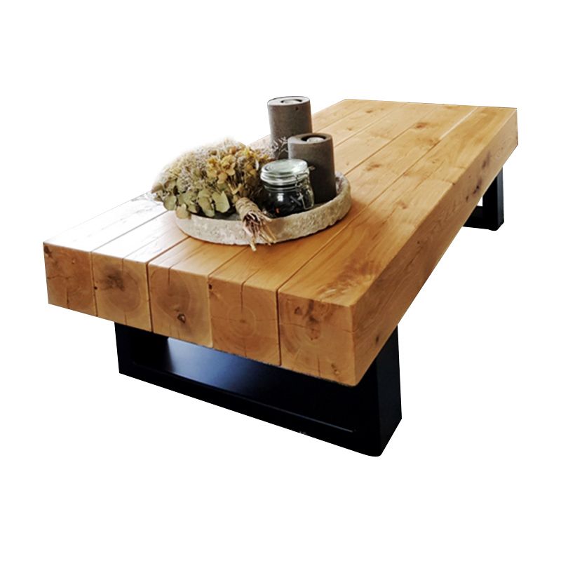 Tavolino in legno massiccio nessun rettangolo angosciante tavolino da caffè
