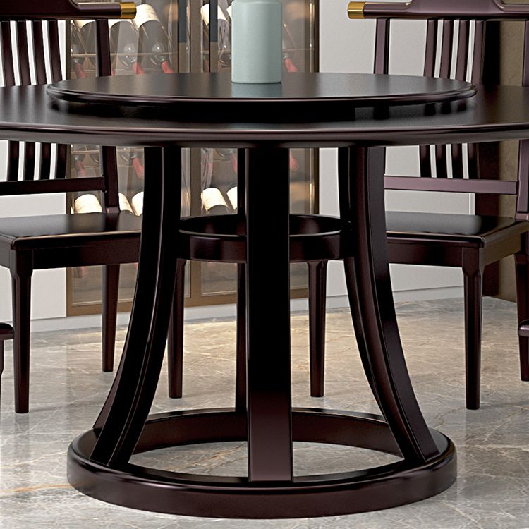 Rubberwood eettafel ronde voetstuk eettafel voor eetkamer