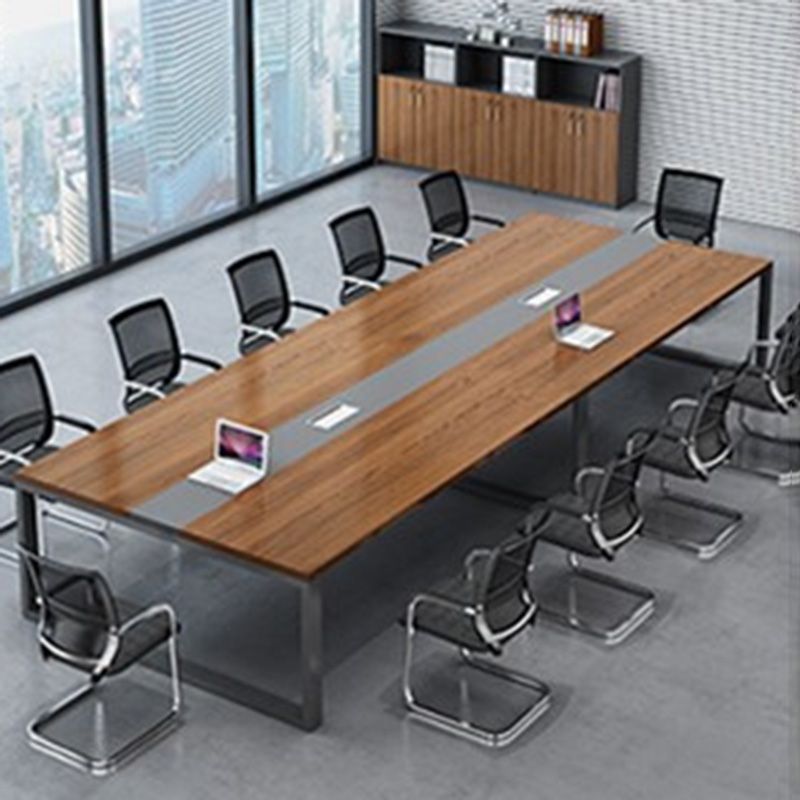 Contemporary Office Desk Sled Computer Desk in Matte Finish for Office Clearhalo 'furn' 'furn_office_desk' 'Furniture' 'Office Desks' 'Office Furniture' 'office_desk' 1200x1200_f0d4edd6-e8c5-4a9a-bc13-f52429d70685