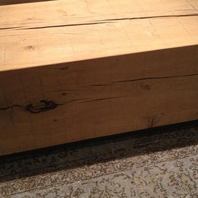 Tavolino in legno massiccio soggiorno tavolino scandinavo in legno chiaro