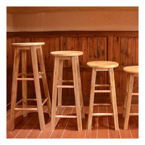 Modern Armless Backless Counter Stool Wood Bar Stool with Wooden Seat and Pedal Clearhalo 'Bar Furniture' 'Bar Stools' 'bar_stools' 'furn' 'furn_bar_stools' 'furniture_bar_stools' 'Kitchen & Dining Furniture' 'kitchen&dining_furn' 'kitchen' 'kitchen_furn' Furniture' 1200x1200_f2a9af8c-1c2a-4c76-b6bf-587a6540dca1