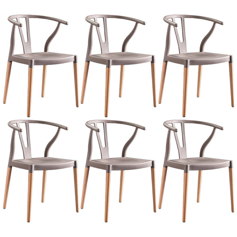 Wooden Base Indoor Chair 22'' Wide Wishborn Side Chair with 4 Legs for Restaurant Light Gray 6 Piece Set Clearhalo ' kitchen&dining_furn' 'Dining Chairs' 'Dining Tables & Seating' 'dining_chair' 'furn' 'furn_dining_chair' 'Furniture' 'furniture_dining_chair' 'Kitchen & Dining Furniture' 'kitchen' 3467570