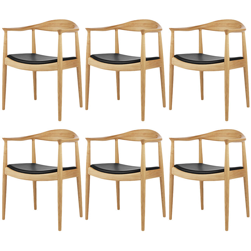Modern Dining Chair 24'' Wide Open Side Chair with 4 Wood Legs for Home Use Wood 6 Piece Set Clearhalo ' kitchen&dining_furn' 'Dining Chairs' 'Dining Tables & Seating' 'dining_chair' 'furn' 'furn_dining_chair' 'Furniture' 'furniture_dining_chair' 'Kitchen & Dining Furniture' 'kitchen' 3468141