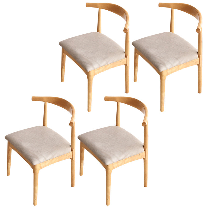 Modern Style Kitchen Dining Room Chairs Open Back Dining Side Chair Set Grey 4 Piece Set Natural Wood Clearhalo ' kitchen&dining_furn' 'Dining Chairs' 'Dining Tables & Seating' 'dining_chair' 'furn' 'furn_dining_chair' 'Furniture' 'furniture_dining_chair' 'Kitchen & Dining Furniture' 'kitchen' 3468274