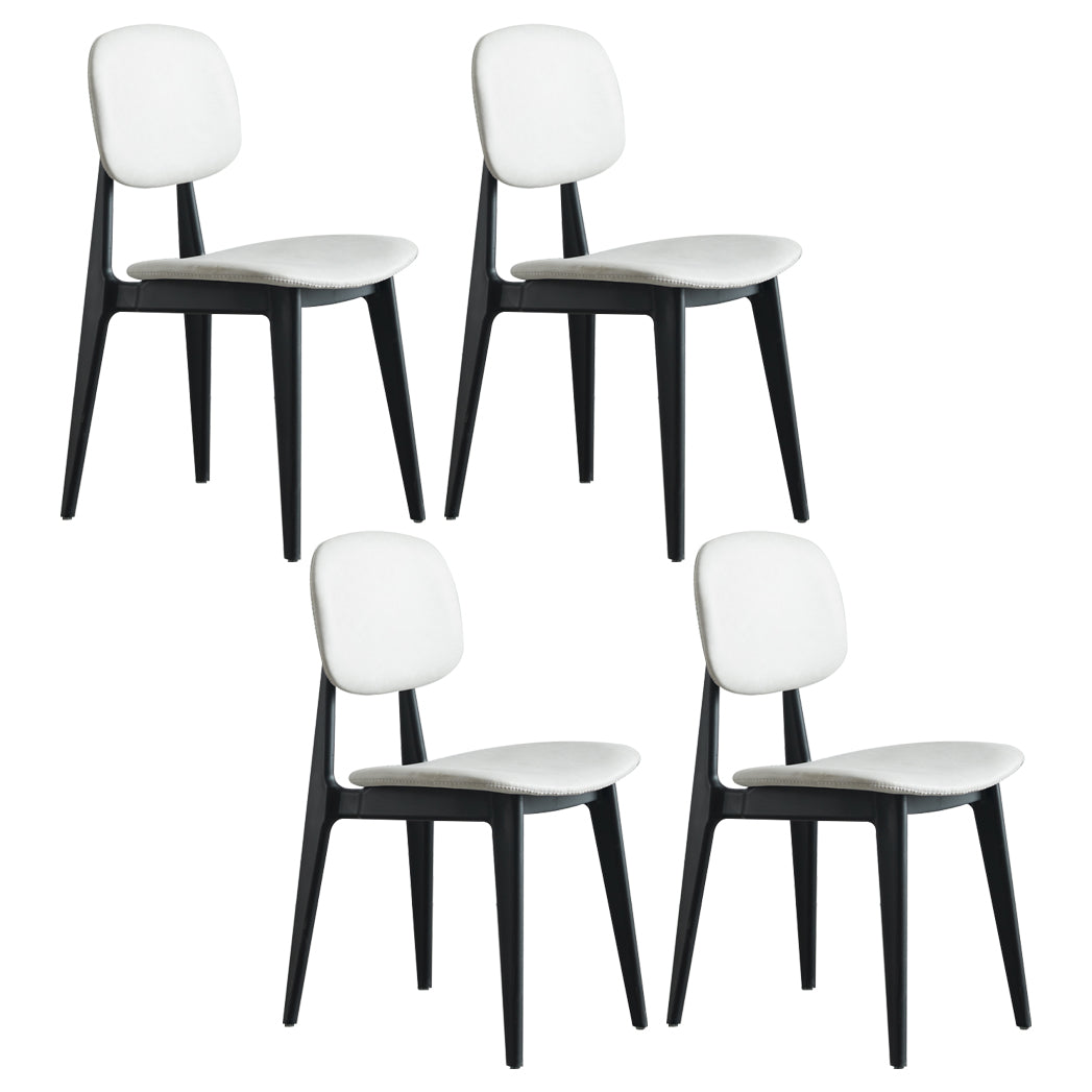 Plastic Dining Chairs Modern Kitchen Side Chair 16'' Wide Open Back Side Chair Light Gray 4 Piece Set Clearhalo ' kitchen&dining_furn' 'Dining Chairs' 'Dining Tables & Seating' 'dining_chair' 'furn' 'furn_dining_chair' 'Furniture' 'furniture_dining_chair' 'Kitchen & Dining Furniture' 'kitchen' 3469085