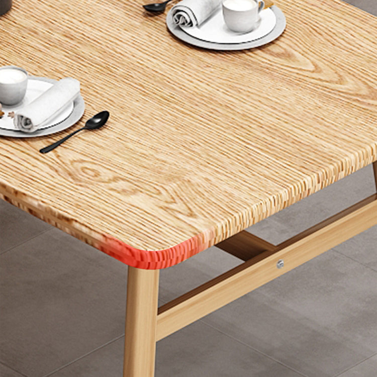 Modern Wood Rectangle Shape Dining Furniture 4 Wood Legs Table Formal for Dining Room Furniture Clearhalo 'Dining Room Sets' 'Dining Tables & Seating' 'dining_room_set' 'furn' 'furn_dining_room_set' 'Furniture' 'furniture_dining_room_set' 'Kitchen & Dining Furniture' 'kitchen&dining_furn' 'kitchen' 3474988