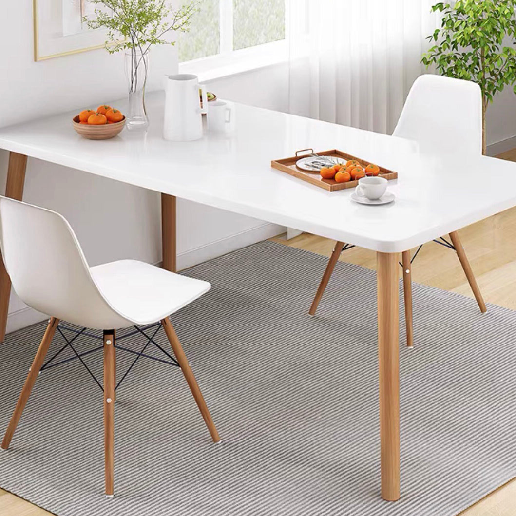 Traditional Wooden Top Dining Set with 4 Light Brown Wood Legs for Dining Furniture Clearhalo 'Dining Room Sets' 'Dining Tables & Seating' 'dining_room_set' 'Furniture' 'furniture_dining_room_set' 'Kitchen & Dining Furniture' 'kitchen&dining_furn' 'kitchen' 3491936