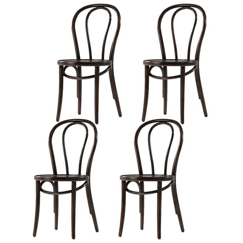 Country Style Solid Wood Chair Windsor Back Side Kitchen Dining Room Chairs Walnut Wood 4 Piece Set Clearhalo ' kitchen&dining_furn' 'Dining Chairs' 'Dining Tables & Seating' 'dining_chair' 'furn' 'furn_dining_chair' 'Furniture' 'furniture_dining_chair' 'Kitchen & Dining Furniture' 'kitchen' 3542235