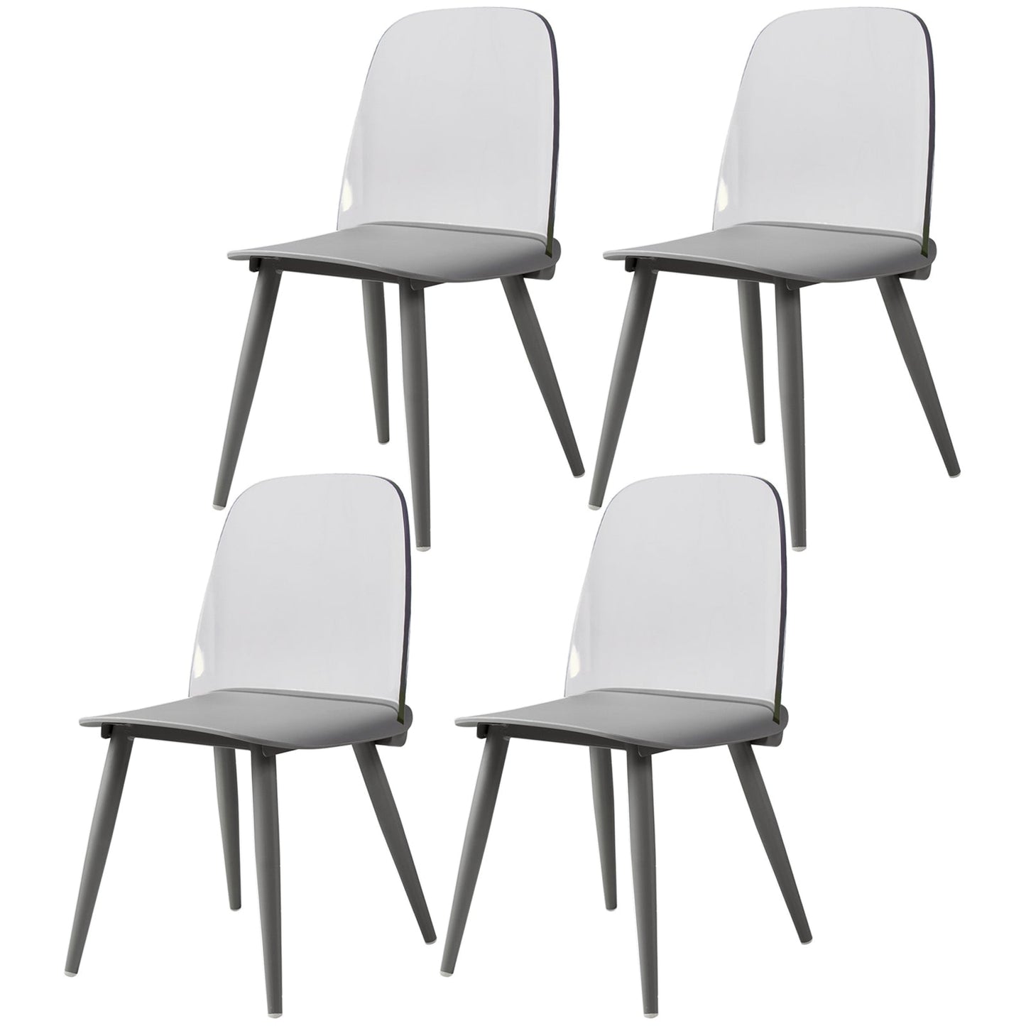 Modern Style Home Upholstered Side Chair Multicolor Side Dining Chairs Grey 4 Piece Set Clearhalo ' kitchen&dining_furn' 'Dining Chairs' 'Dining Tables & Seating' 'dining_chair' 'furn' 'furn_dining_chair' 'Furniture' 'furniture_dining_chair' 'Kitchen & Dining Furniture' 'kitchen' 3564392