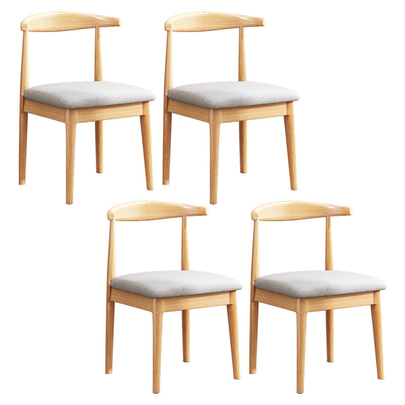 Contemporary Style Kitchen Dining Chair Parsons Dining Armless Chair for Home Dark Gray Fabric 4 Piece Set Clearhalo ' kitchen&dining_furn' 'Dining Chairs' 'Dining Tables & Seating' 'dining_chair' 'furn' 'furn_dining_chair' 'Furniture' 'furniture_dining_chair' 'Kitchen & Dining Furniture' 'kitchen' 3597647