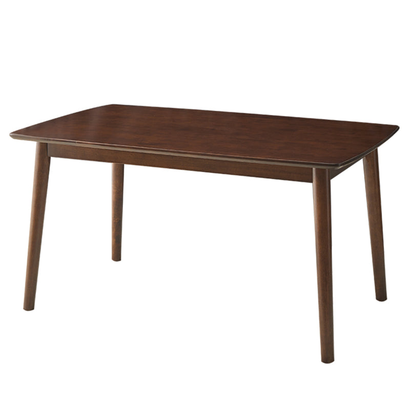Modern Style Solid Wood Dining Table Rectangle Table with 4 Legs for Home Brown Without Chairs Clearhalo ' dining_table' 'Dining Tables & Seating' 'Dining Tables' 'furn' 'furn_dining_table' 'Furniture' 'furniture_dining_table' 'Kitchen & Dining Furniture' 'kitchen&dining_furn' 'kitchen' 'kitchen_dining_table' 3598593