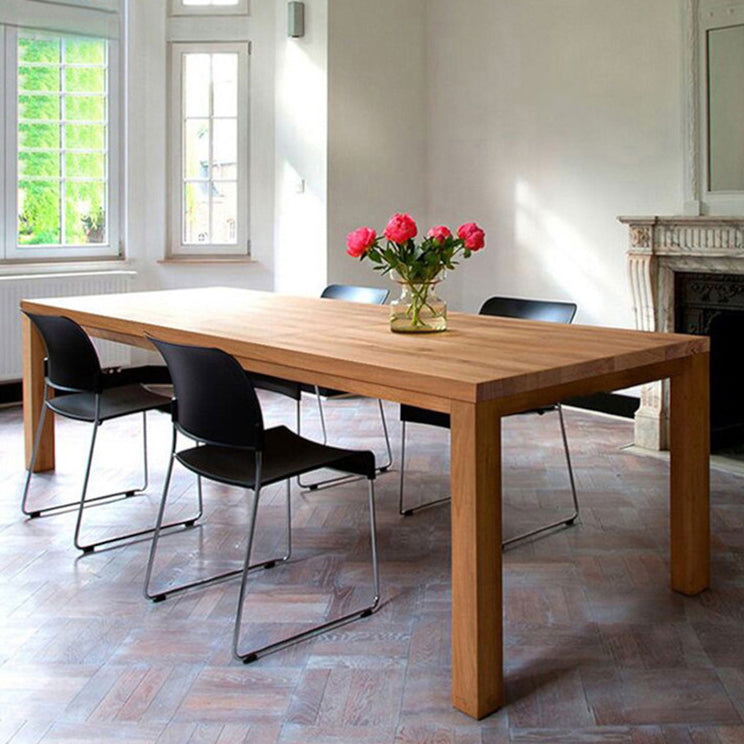 Pine Wooden Rectangle Table Modern Dining Table with 4 Legs for Restaurant Clearhalo ' dining_table' 'Dining Tables & Seating' 'Dining Tables' 'furn' 'furn_dining_table' 'Furniture' 'furniture_dining_table' 'Kitchen & Dining Furniture' 'kitchen&dining_furn' 'kitchen' 'kitchen_dining_table' 3723993
