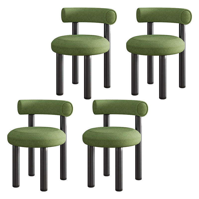 Modern Style Side Chair Indoor Multicolor Open Back Metal Dining Room Chair Green 4 Piece Set Clearhalo ' kitchen&dining_furn' 'Dining Chairs' 'Dining Tables & Seating' 'dining_chair' 'furn' 'furn_dining_chair' 'Furniture' 'furniture_dining_chair' 'Kitchen & Dining Furniture' 'kitchen' 3724364